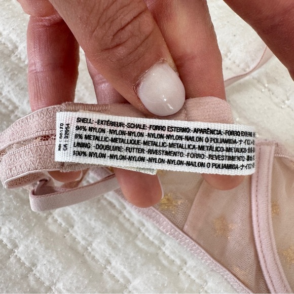 Free People Mesh Underwire Star Embroidered Bra - Picture 6 of 6